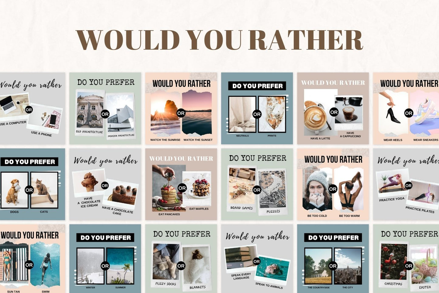 400 Lifestyle Templates for Social Media
