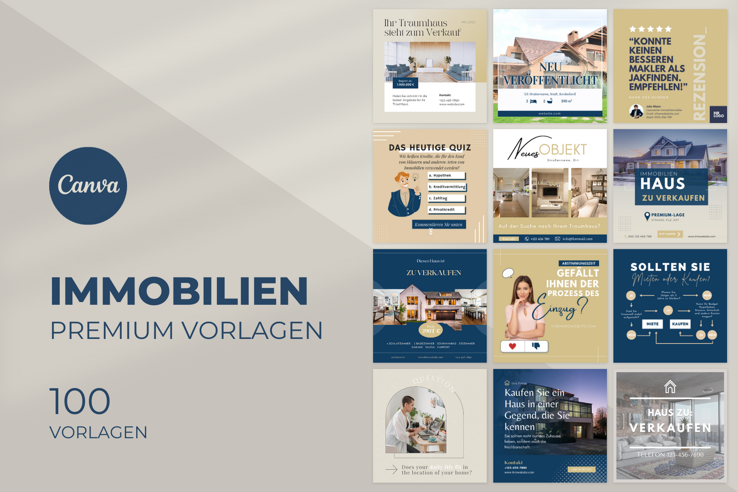 Immobilien Vorlagen Bundle™