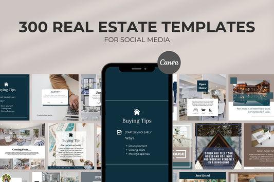 300 Premium Real Estate Templates for Social Media