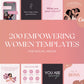 200 Empowering Women Templates for Social Media