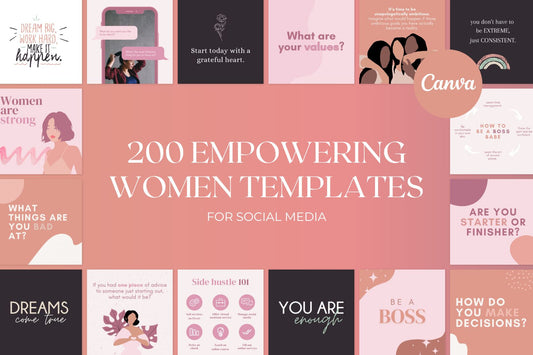 200 Empowering Women Templates for Social Media