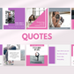 400 Premium Fitness Templates for Social Media (Feminine)