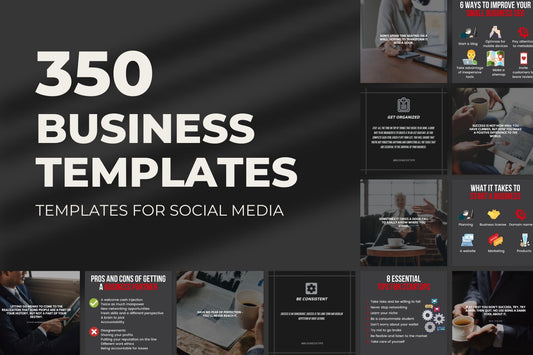 350 Business templates for social media