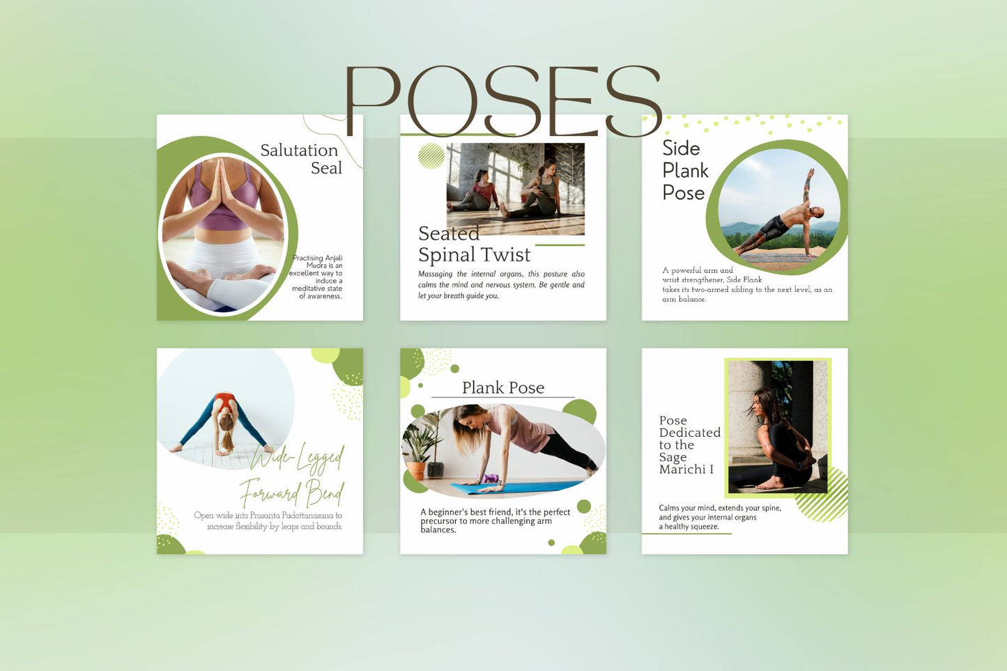 300 YOGA templates for social media