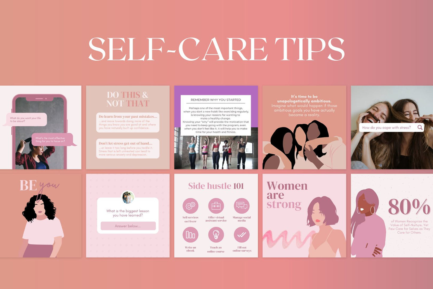 200 Empowering Women Templates for Social Media