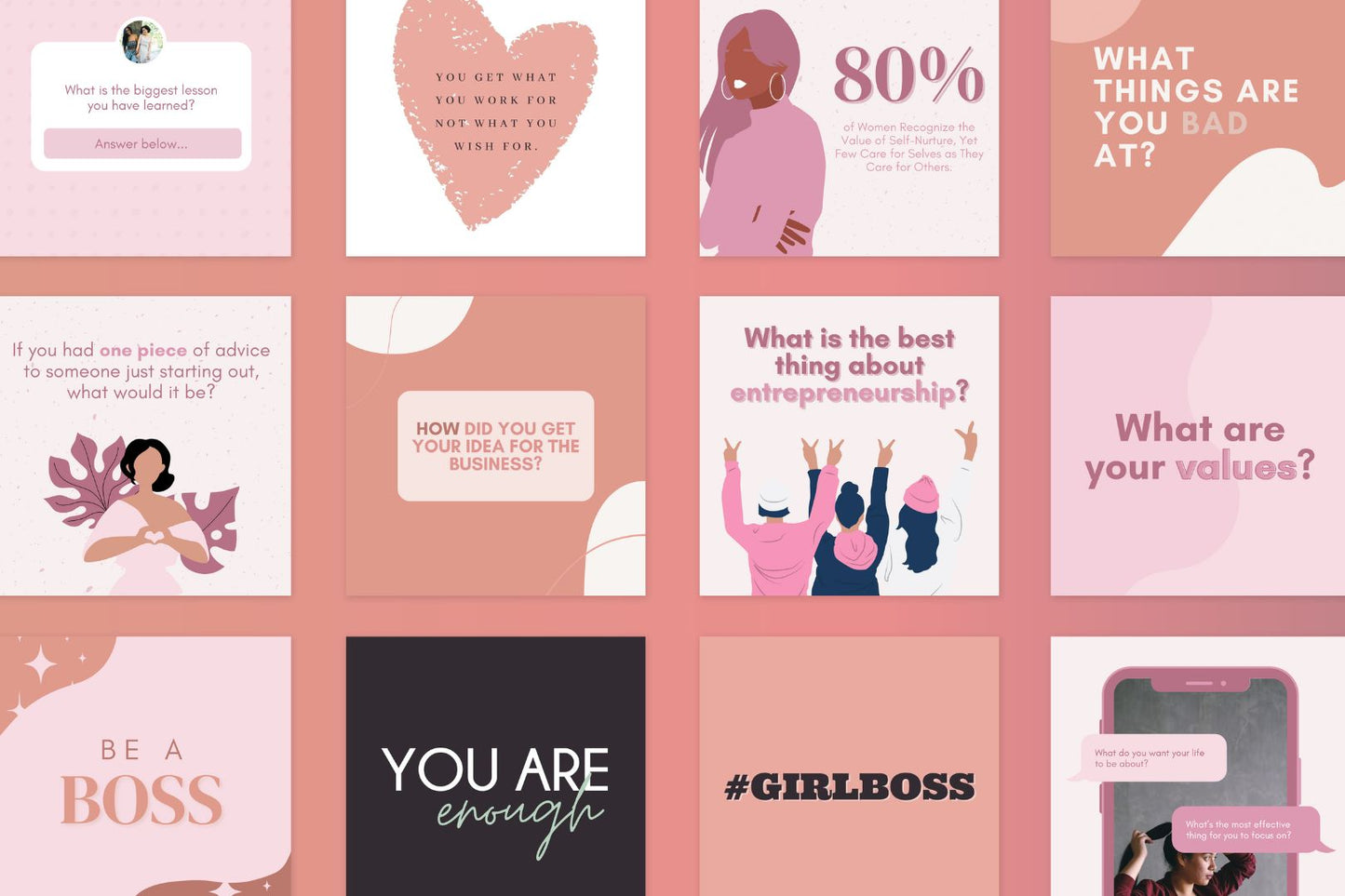 200 Empowering Women Templates for Social Media