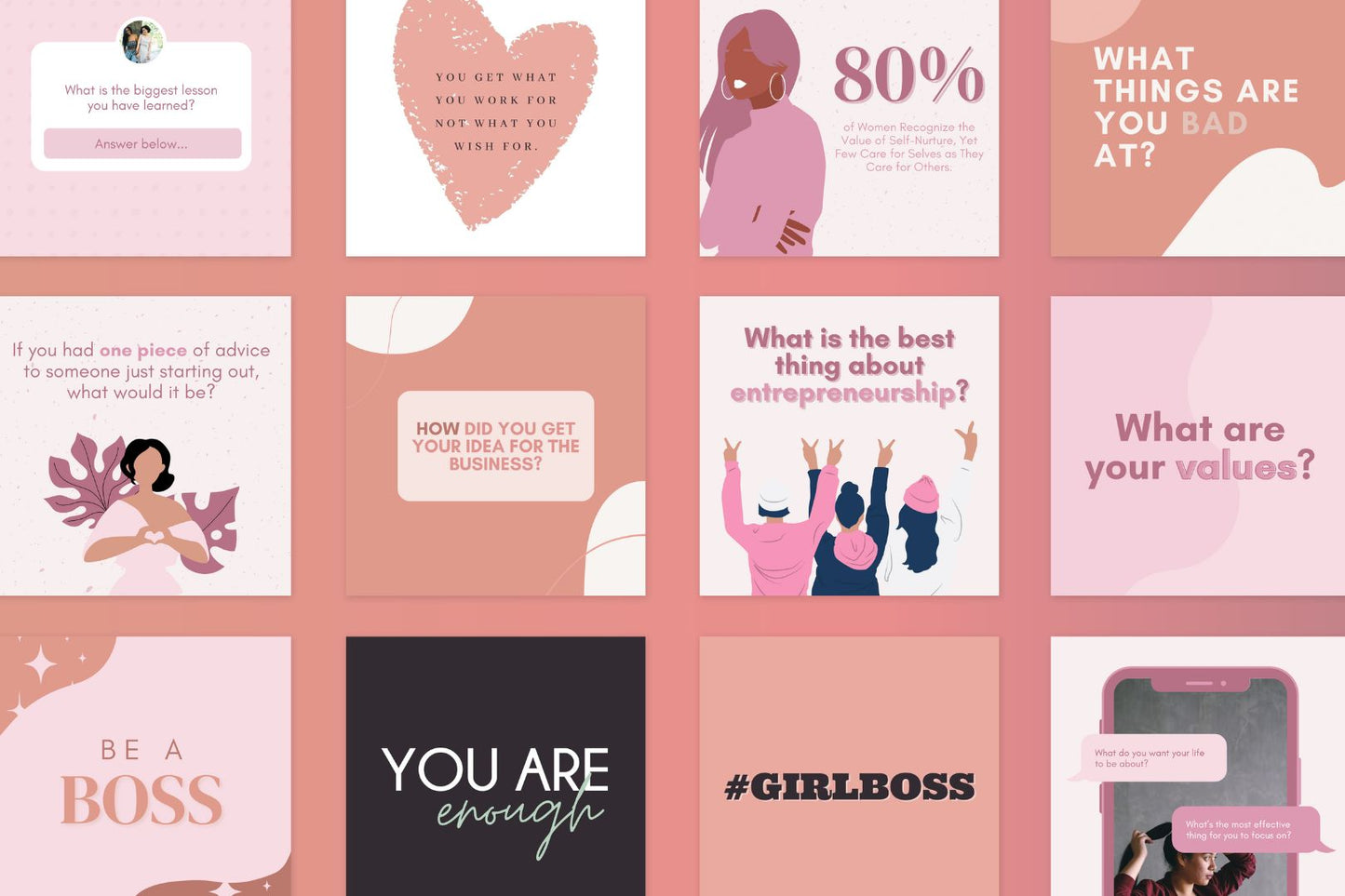 200 Empowering Women Templates for Social Media